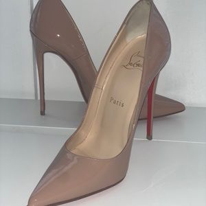Christian Louboutin So Kate 120 Patent Pump Nude